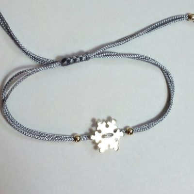 Schneeflocke Sterlingsilber Armband viele Farben zur Auswahl