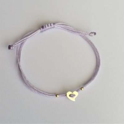 Herz Sterlingsilber Armband viele Farben zur Auswahl