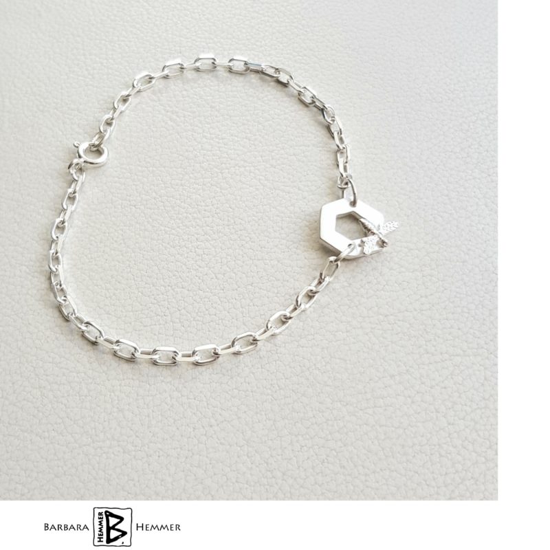 Bienenarmband Sterlingsilber